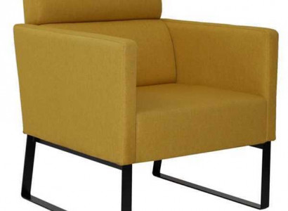 Brauner Loungesessel Relaxsessel Textil Lounge Einsitzer Luxus 1-Sitzer